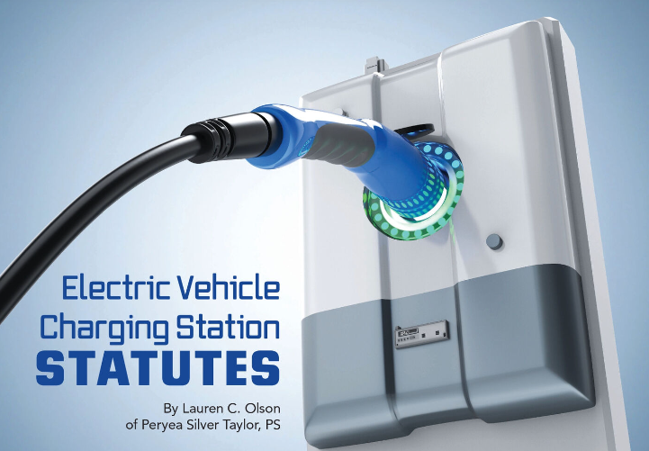 Electic Vehicle Charging Station Statutes | By Lauren C. Olson of Peryea Silver Taylor, PS