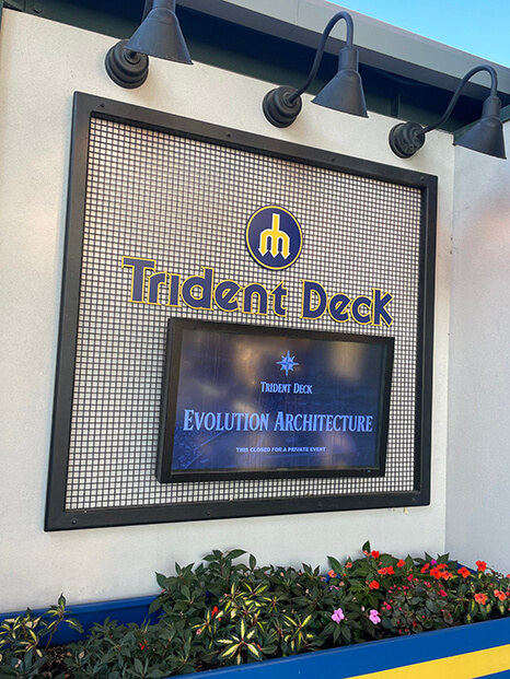 Trident Deck Sign