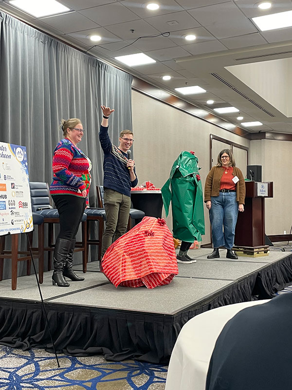 Fun and Games at holiday luncheon & annual meeting at the Hilton Bellevue